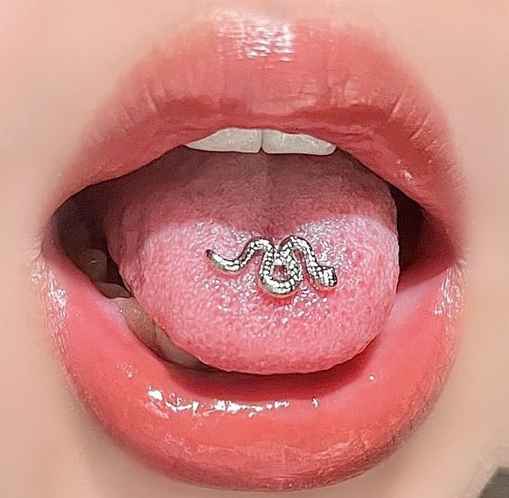 snake bite on tongue piercing