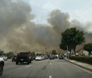 Santa Clarita news right now showing local traffic, emergency response vehicles, city landmarks, and community updates