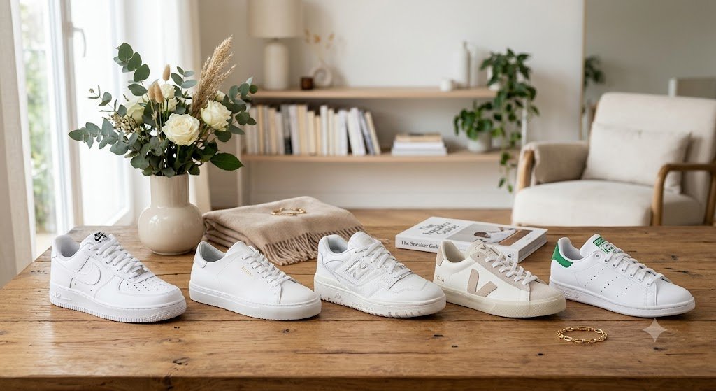 best white sneakers women's for everyday casual outfits