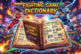 Fighting game dictionary showing common fighting game terms and mechanics