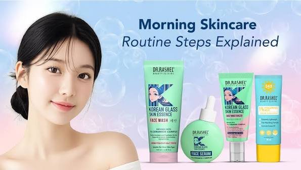 Person applying sunscreen as part of a morning skincare routine for healthy skin.