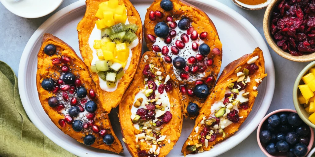 non-sweet breakfast ideas with eggs, avocado toast, and vegetables