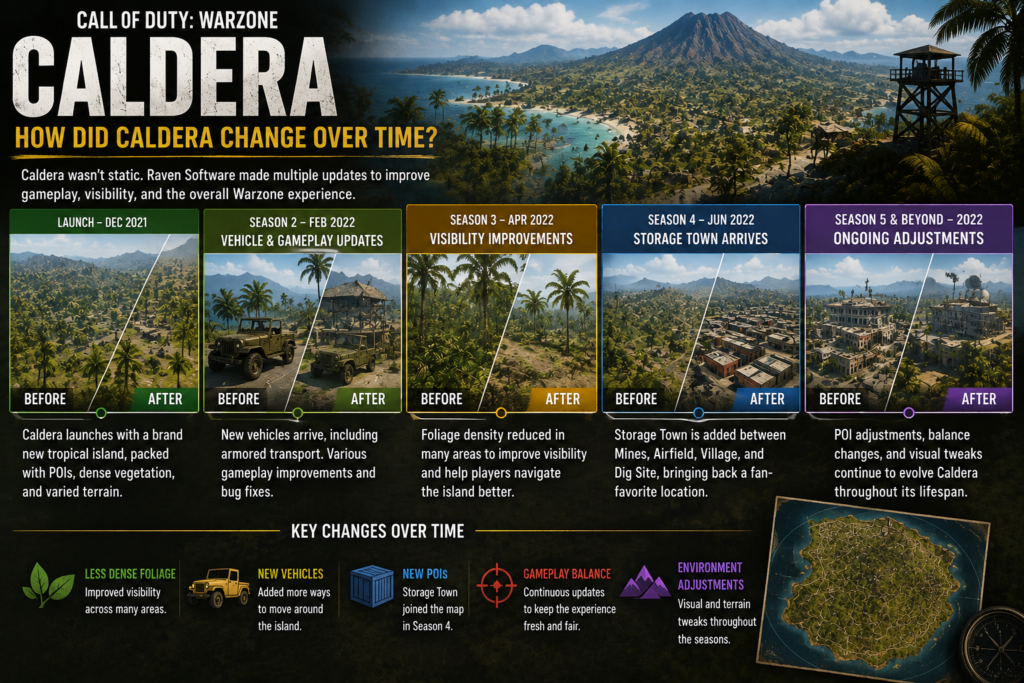 Call of Duty Warzone Caldera tropical island map